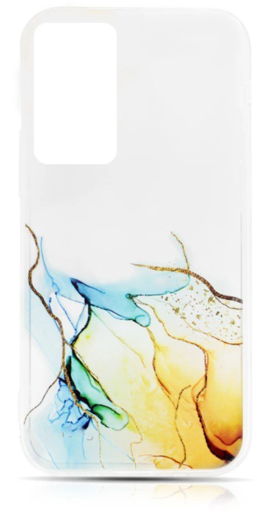 Watercolor Marble Xiaomi Redmi Note 10/Note 10s style 4 transparent-yellow lines