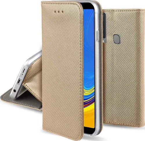 Smart Magnet Book Cover Samsung Galaxy M20 gold