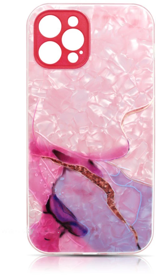 Colorful Marble Apple iPhone 12 Pro Max #5 pink