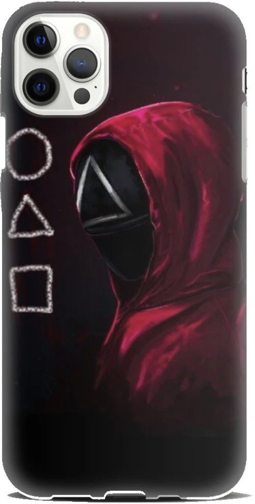 Squid Game Silicone case Θήκη για Iphone 12 Pro Max black-red