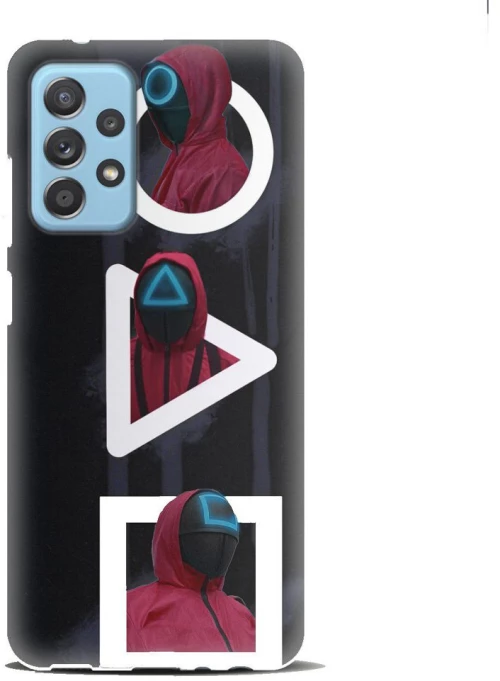 Squid Game 2 Silicone case Θήκη για Samsung Galaxy A32 5G black-red