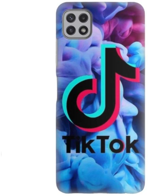 Tik Tok Silicone case Θήκη για Samsung Galaxy A22 5G blue