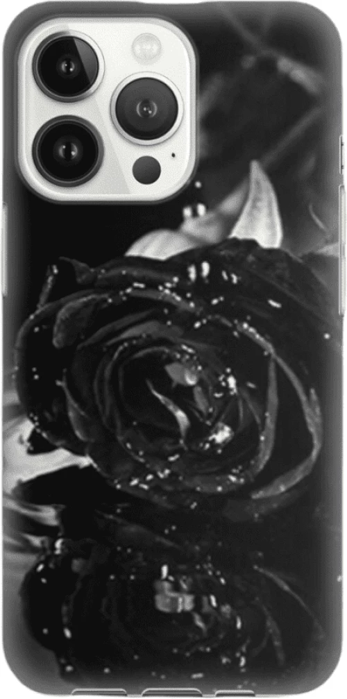 Black Rose Silicone case Θήκη για Iphone 13 Pro