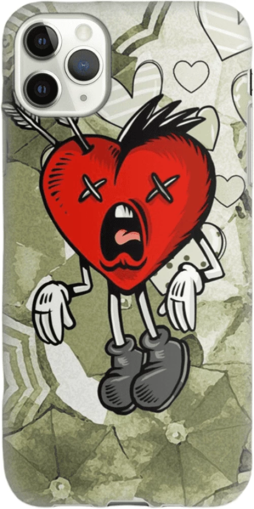 Heart Silicone case Θήκη για Iphone 12 Pro Max red