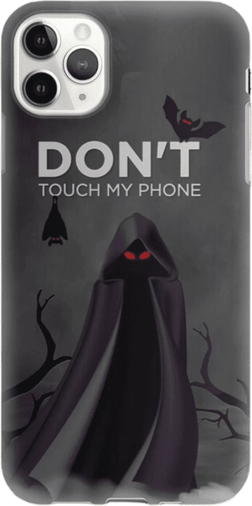 Don't Touch My Phone Silicone case Θήκη για Iphone 11 Pro grey