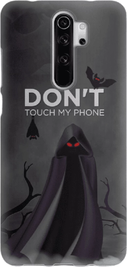 Don't Touch My Phone Silicone case for Xiaomi Redmi 9 grey