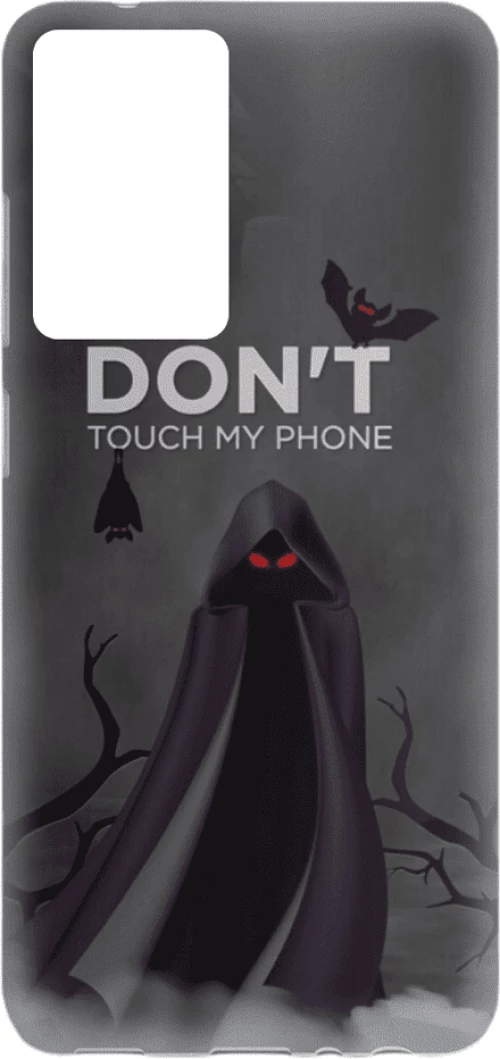 Don’t Touch My Phone Silicone case Θήκη για Poco F3 grey
