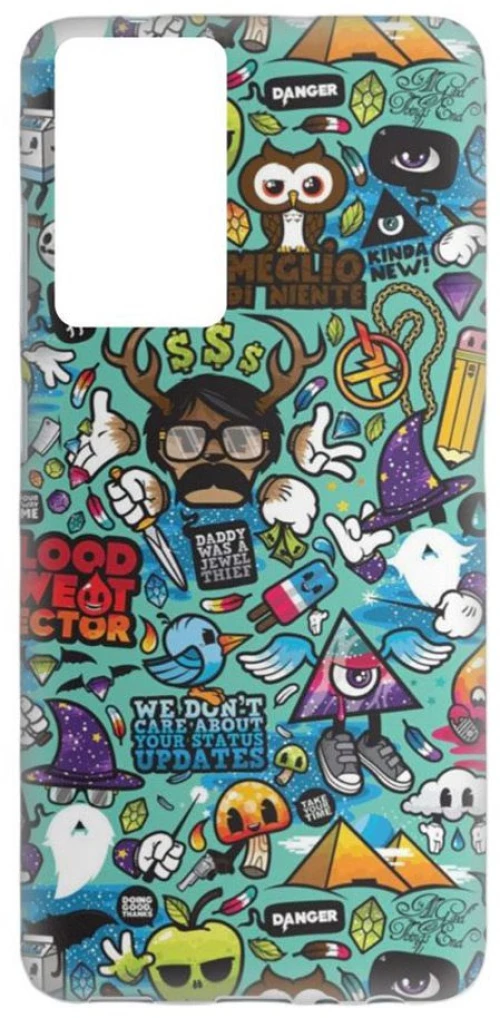 Comic Silicone case Θήκη για Xiaomi Redmi 10 green