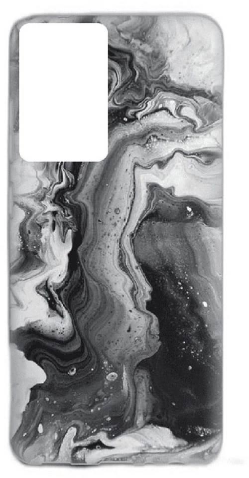 Marble Silicone case Θήκη για Xiaomi Redmi 10 black-white 2