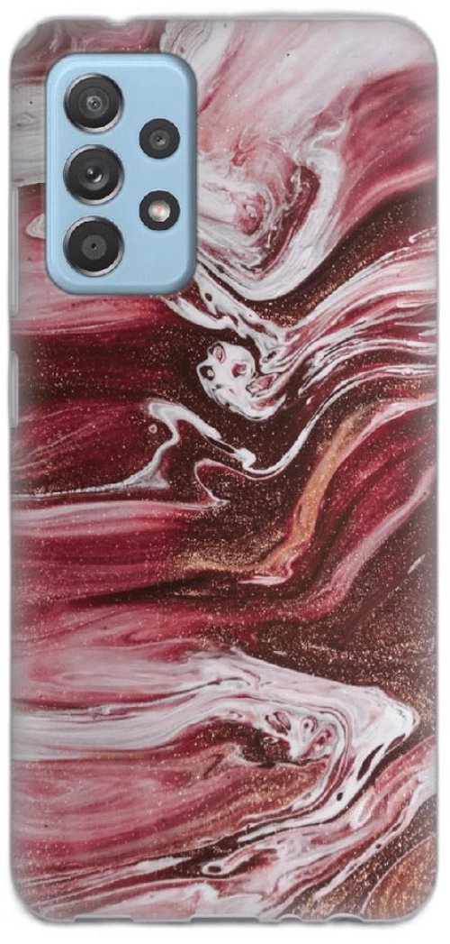 Marble Silicone case Θήκη για Samsung Galaxy A32 5G red