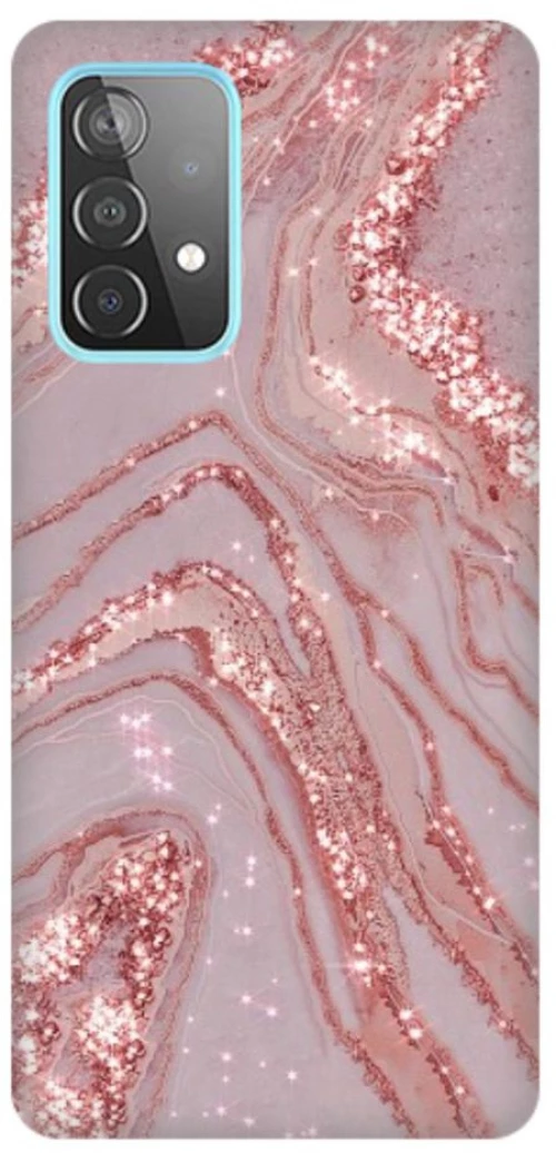 Marble Silicone case Θήκη για Samsung Galaxy A53 5G pink