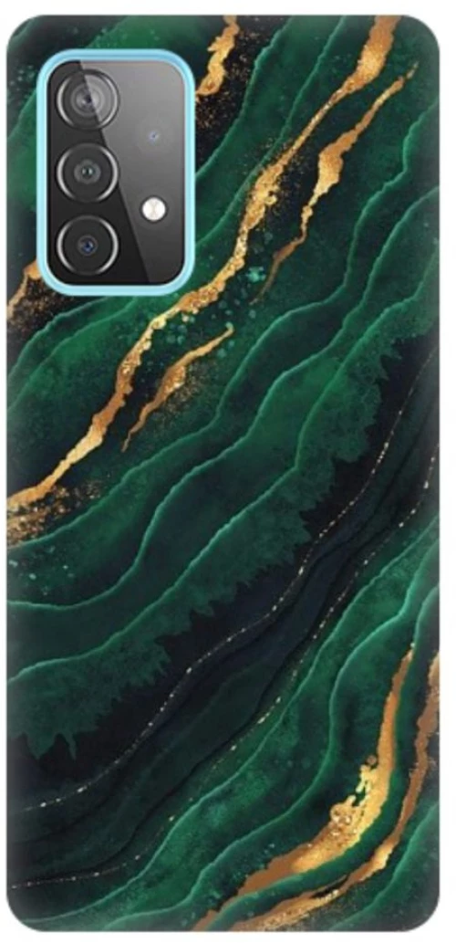 Marble Silicone case Θήκη για Samsung Galaxy A53 5G green