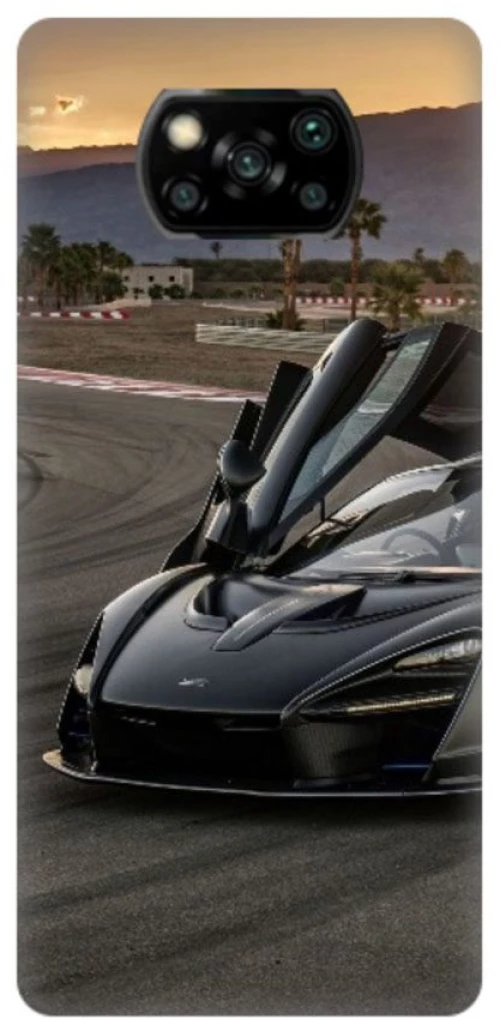 Supercar Silicone case Θήκη για Xiaomi Poco X3 / X3 Pro black