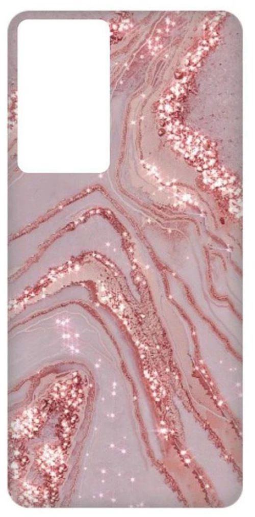 Marble Silicone case Θήκη για Xiaomi Redmi Note 10 Pro pink