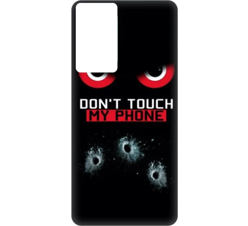 Don't Touch My phone Silicone case Θήκη για Xiaomi Redmi Note 10 / 10S black