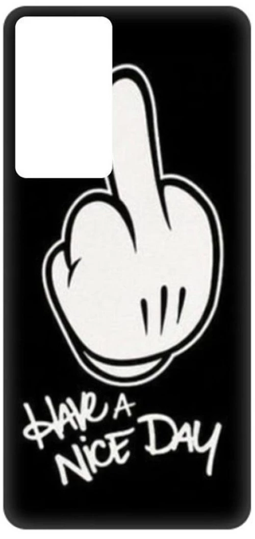 Have A Nice Day Silicone case Θήκη για Xiaomi Redmi Note 10 5G / Poco M3 Pro 5G black