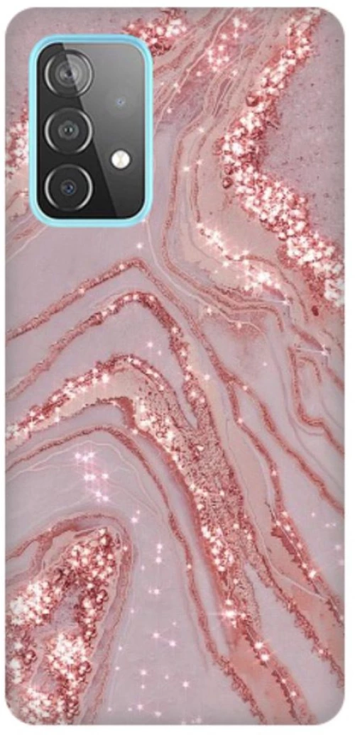 Marble Silicone case Θήκη για Samsung Galaxy A52s / A52 5G / A52 4G pink