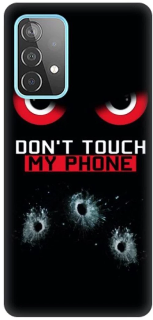 Don't Touch My Phone Silicone case Θήκη για Samsung Galaxy A32 5G black