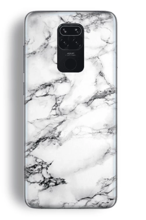 Marble Silicone case Θήκη για Xiaomi Redmi Note 9 white