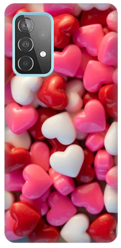 Chocolate Hearts Silicone case Θήκη για Samsung Galaxy A13 4G pink