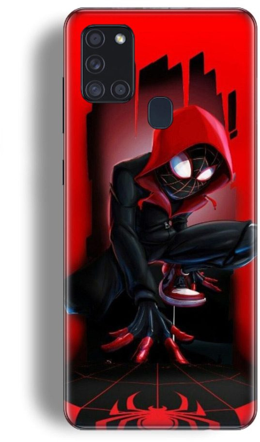 Miles Morales Spiderman Silicone case Θήκη για Samsung Galaxy A21S red