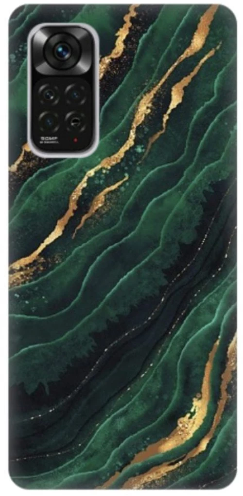 Marble Silicone case Θήκη για Xiaomi Redmi Note 11 4G green