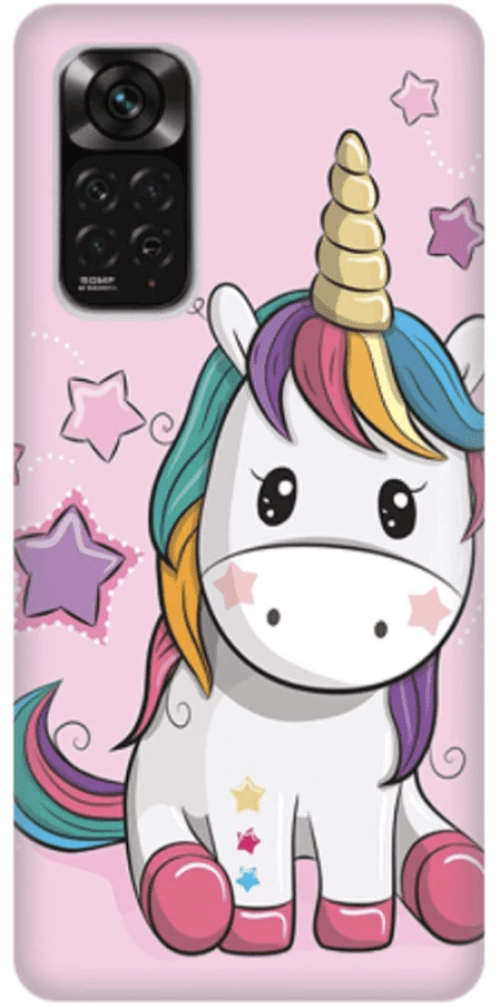 Baby Unicorn Silicone case Θήκη για Xiaomi Redmi Note 11 4G pink