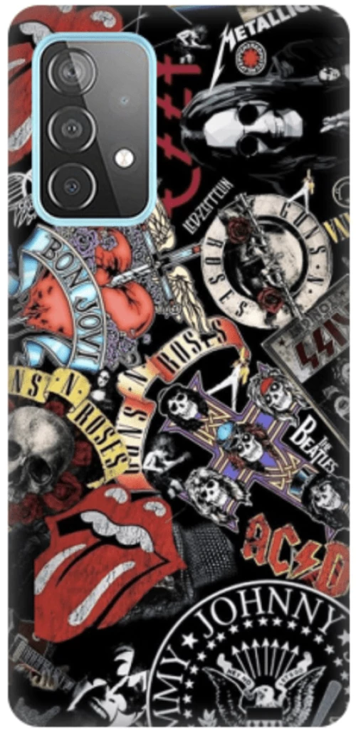 Rock Bands Silicone case Θήκη για Samsung Galaxy A53 5G black