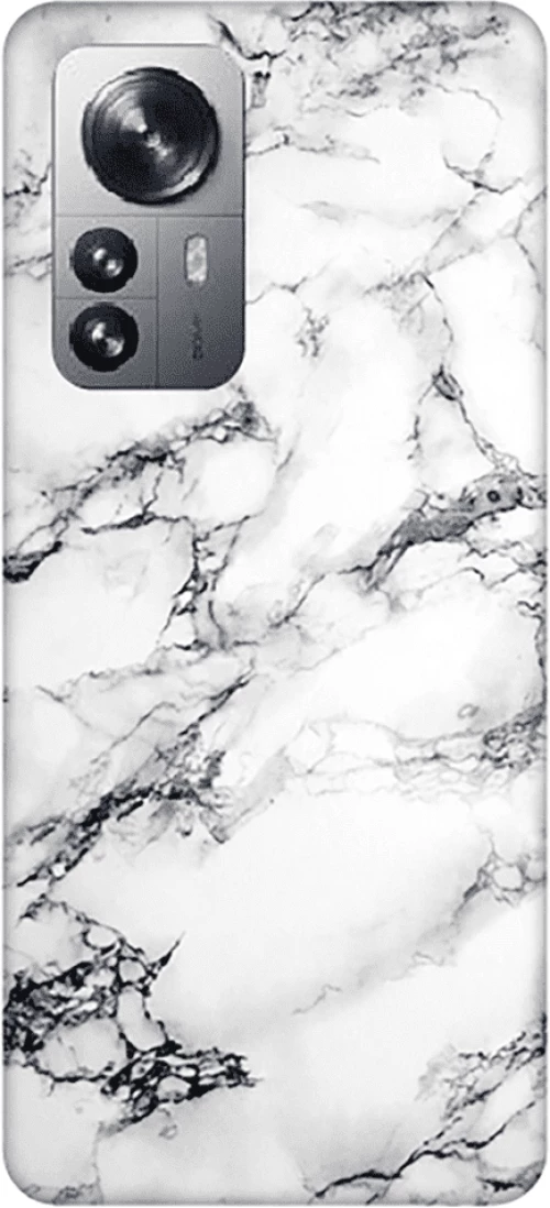 Marble Silicone case Θήκη για Xiaomi 12 Pro 5G white