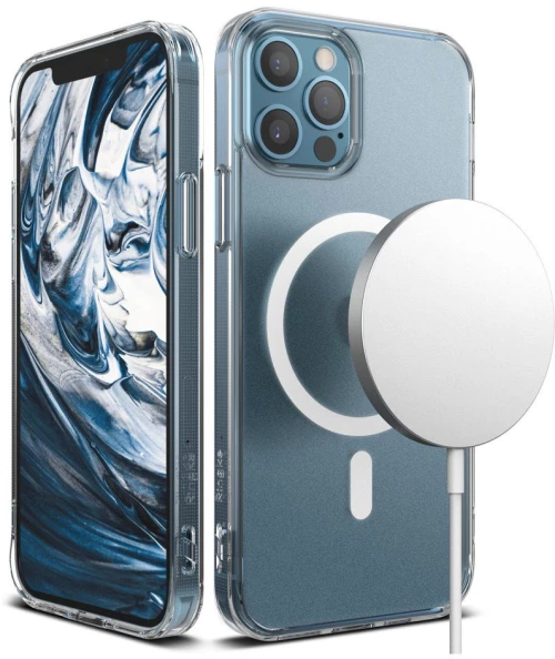 Ringke Fusion Magnetic Magnetic Hard Case with Gel Frame Θήκη για iPhone 12 Pro / iPhone 12 transparent MagSafe Compatible*