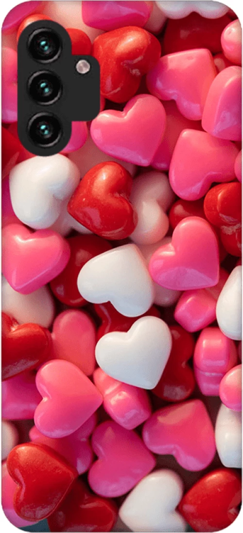 Chocolate Hearts Silicone case Θήκη για Samsung Galaxy A13 5G / A04S pink