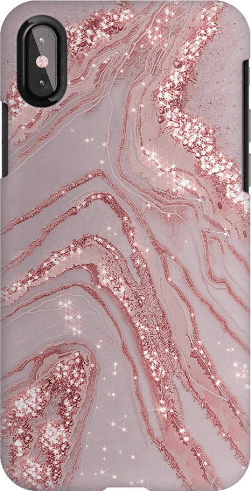 Marble Silicone case Θήκη για IPHONE X / XS pink