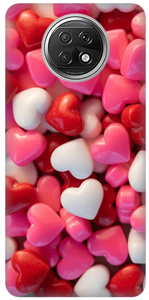 Chocolate Hearts Silicone case for Honor 50 Lite / Nova 8i pink