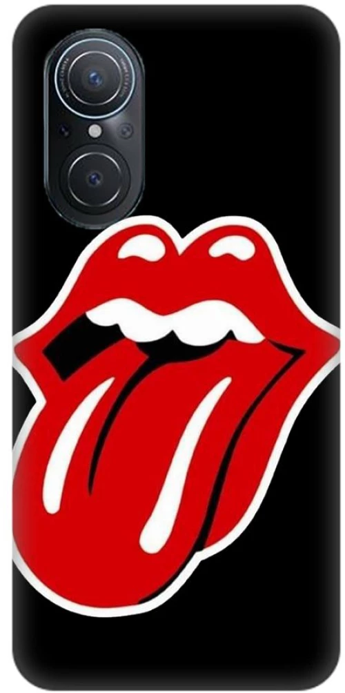 Rolling Stones Custom Silicone case Θήκη για Huawei Nova 9 SE black-red