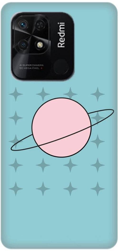 Comic Planet Silicone case Θήκη για Θήκη για Xiaomi Redmi 10c Light Blue