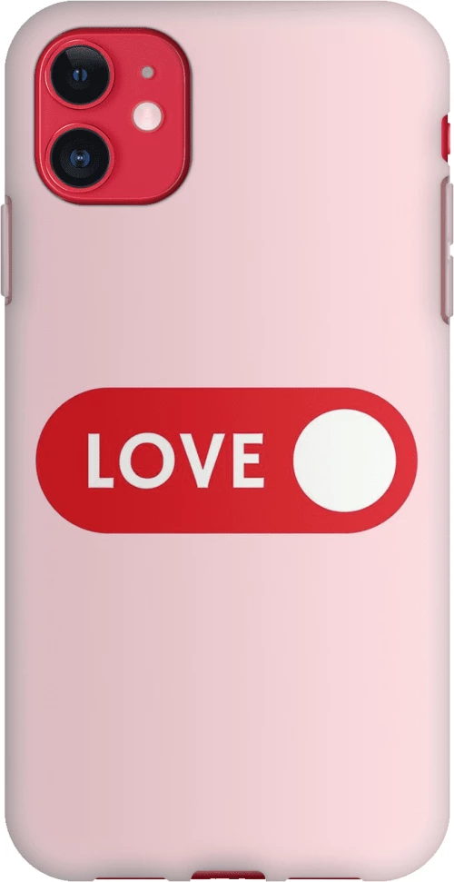 love Silicone case Θήκη για iPhone 11 red