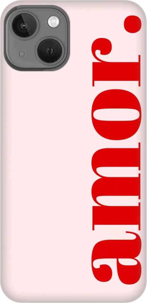 Amor Silicone case Θήκη για iPhone 13 white