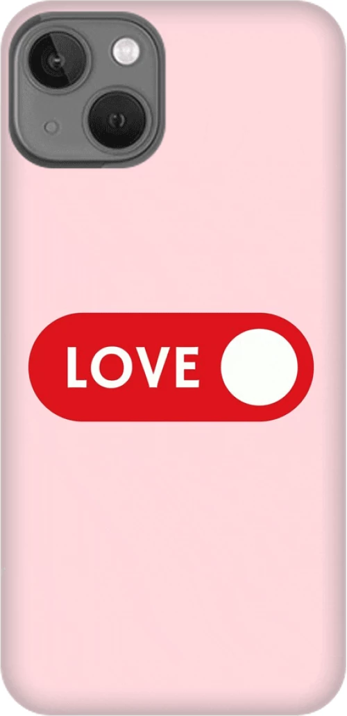 love Silicone case Θήκη για iPhone 13 red
