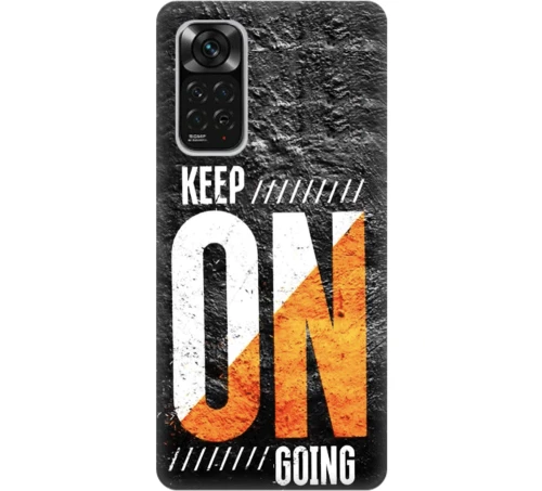 keep on going Silicone case Θήκη για XIAOMI Redmi NOTE 11 / 11S black