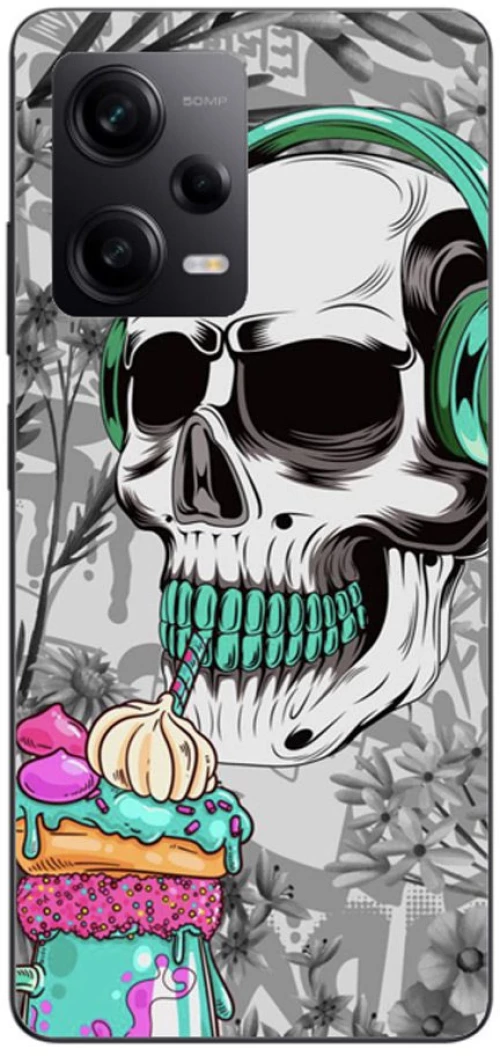 Skull Silicone Case θήκη για Xiaomi Poco X5 white