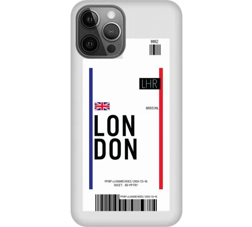 Travel To London Silicone Διαφανη Θήκη για iPhone 13 pro