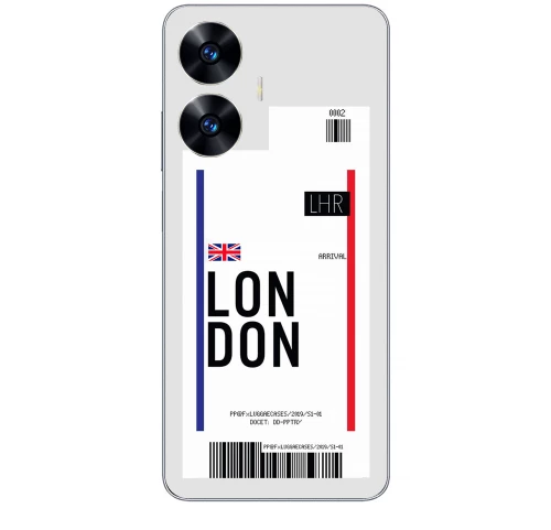 Travel To London Silicone Διαφανη θήκη για Realme C55