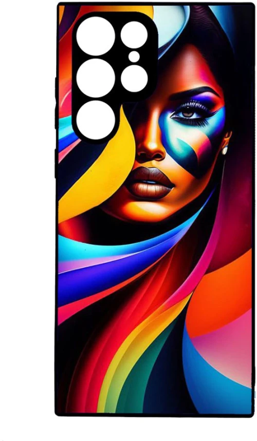 COLORFUL WOMAN Premium Protective Hard Case black Θήκη για Samsung Galaxy S23 Ultra