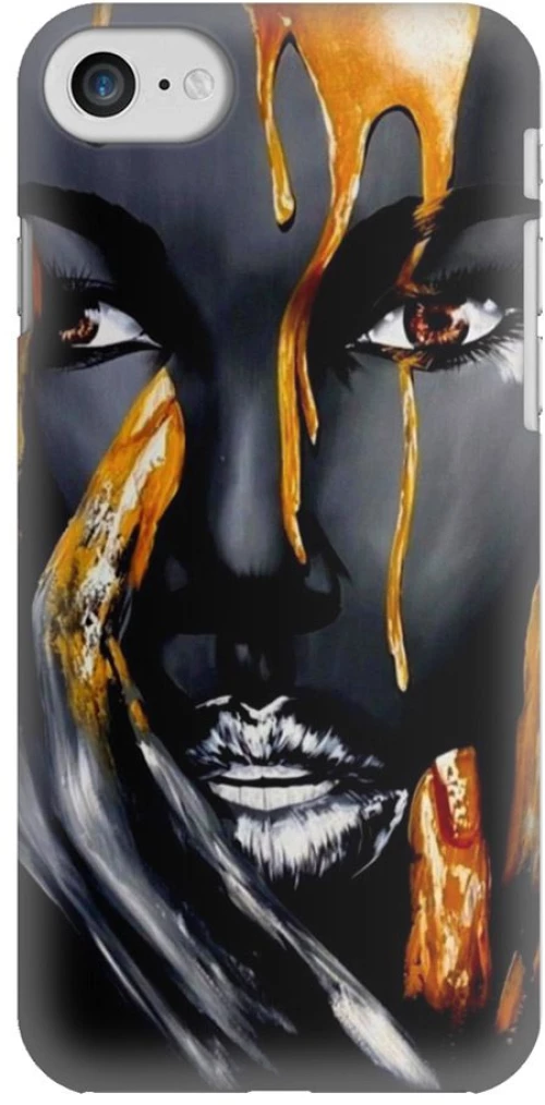 WOMAN IN BLACK Silicone Case Θήκη για iPhone SE