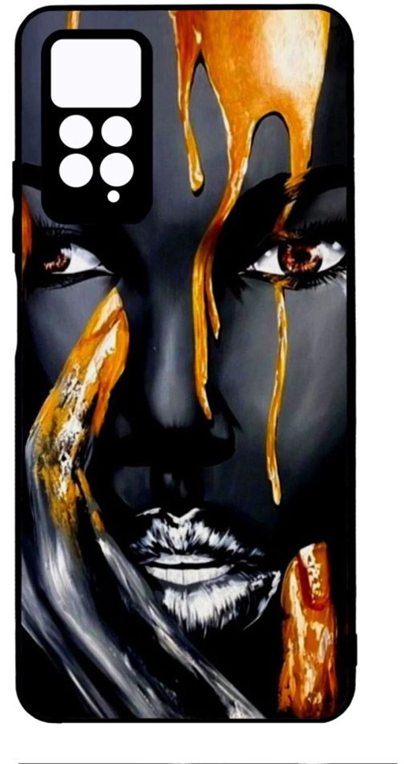 WOMAN IN BLACK Premium Protective Hard Case black Θήκη για Xiaomi Redmi Note 11 4G