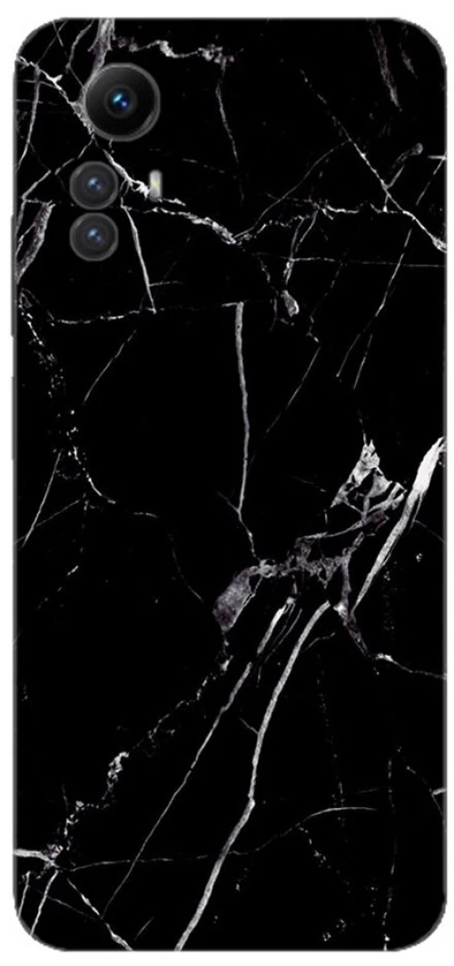 MARBLE BLACK Silicone case Θήκη για Xiaomi Redmi note 12s