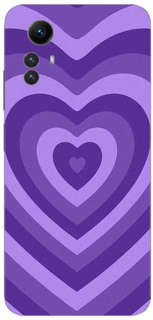 HEARTS PURPLE Silicone case Θήκη για Xiaomi Redmi note 12s