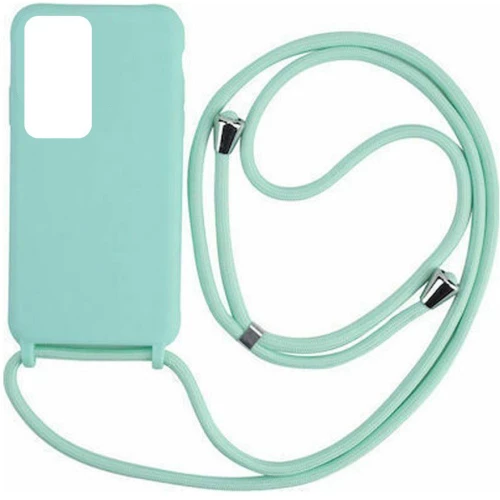 Cord Silicone back cover Case με κορδόνι για Samsung Galaxy A52 mint*