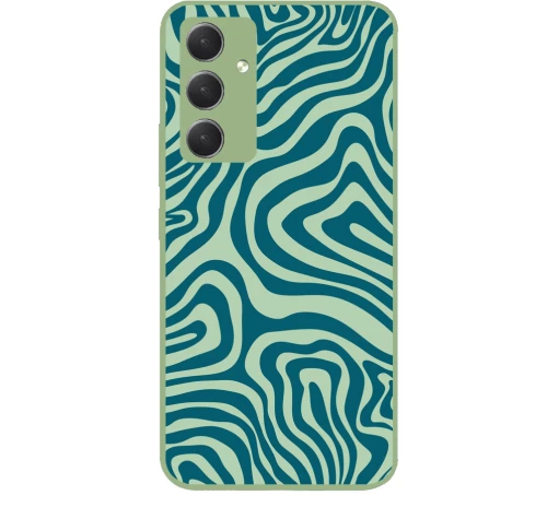 GREEN LINES Premium Protective Hard Case light green Θήκη για Samsung Galaxy A34 5G