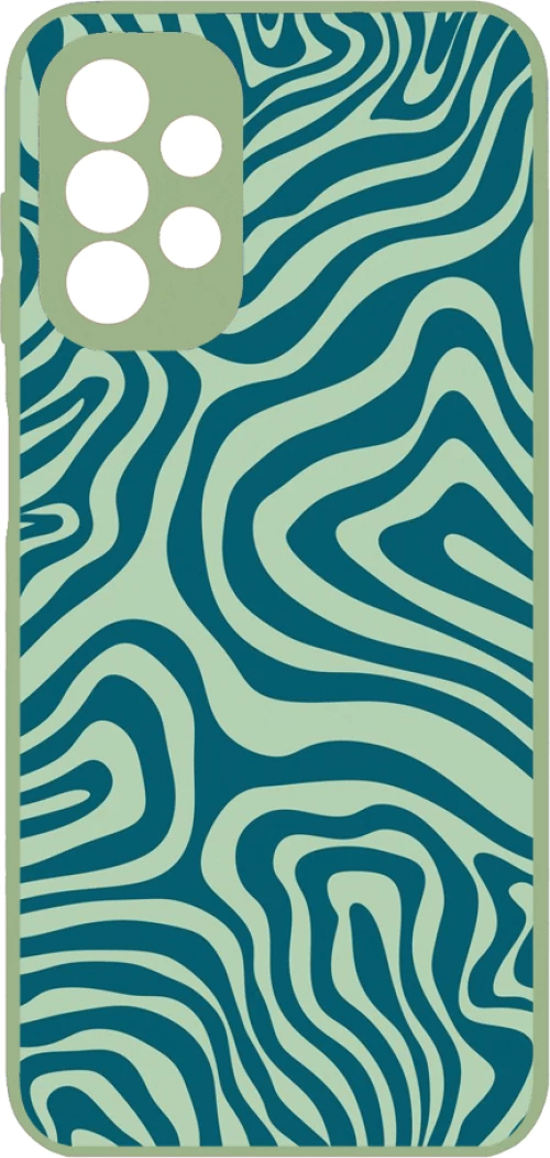 GREEN LINES Premium Protective Hard Case light green Θήκη για Samsung Galaxy A13 4G